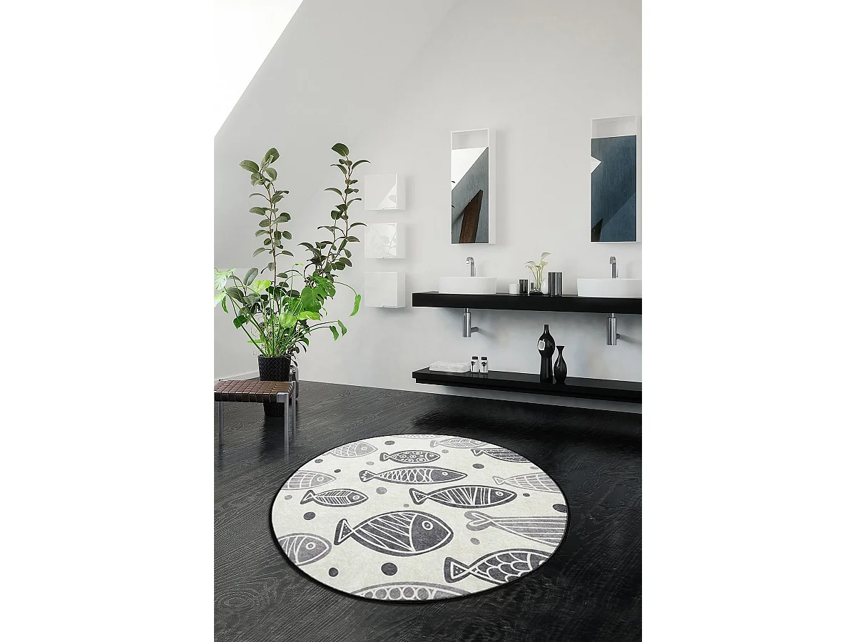 Alfombra de baño Fish DJT  multicolor