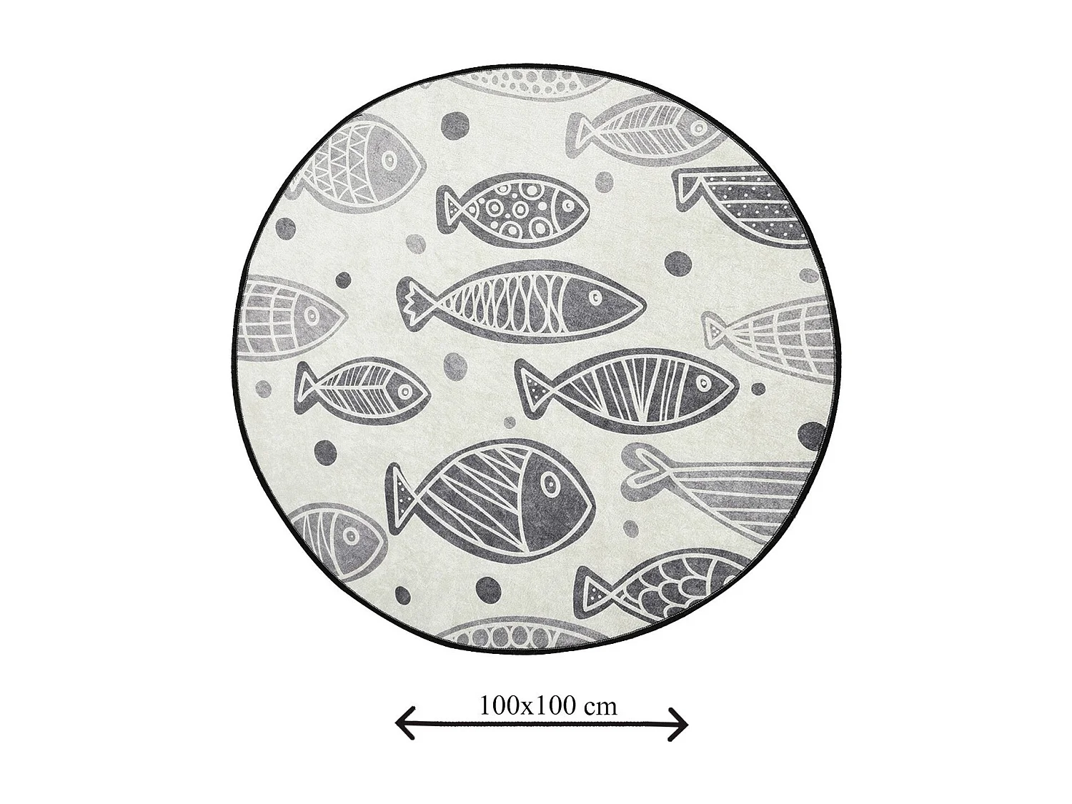 Alfombra de baño Fish DJT  multicolor