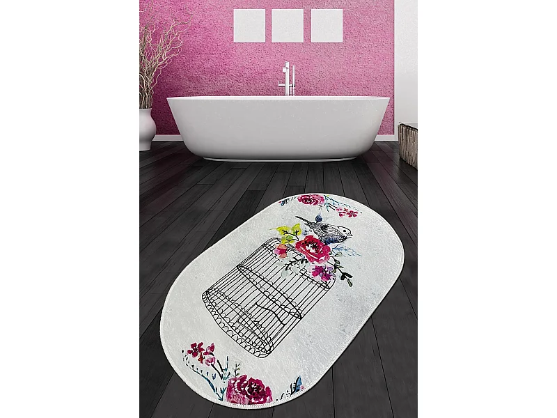 Alfombra de baño Cage Djt (80 x 100) multicolor