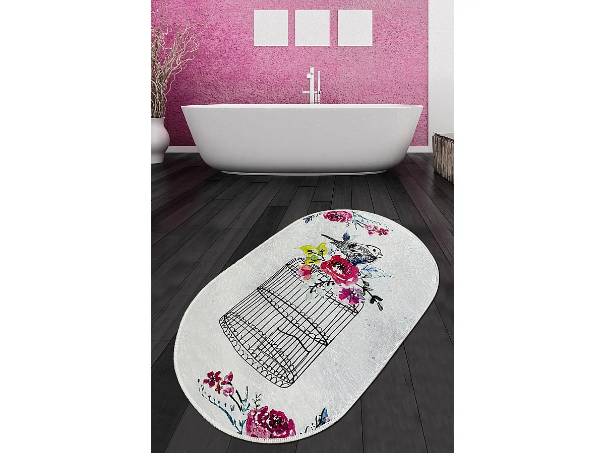 Alfombra de baño Cage Djt (80 x 100) multicolor