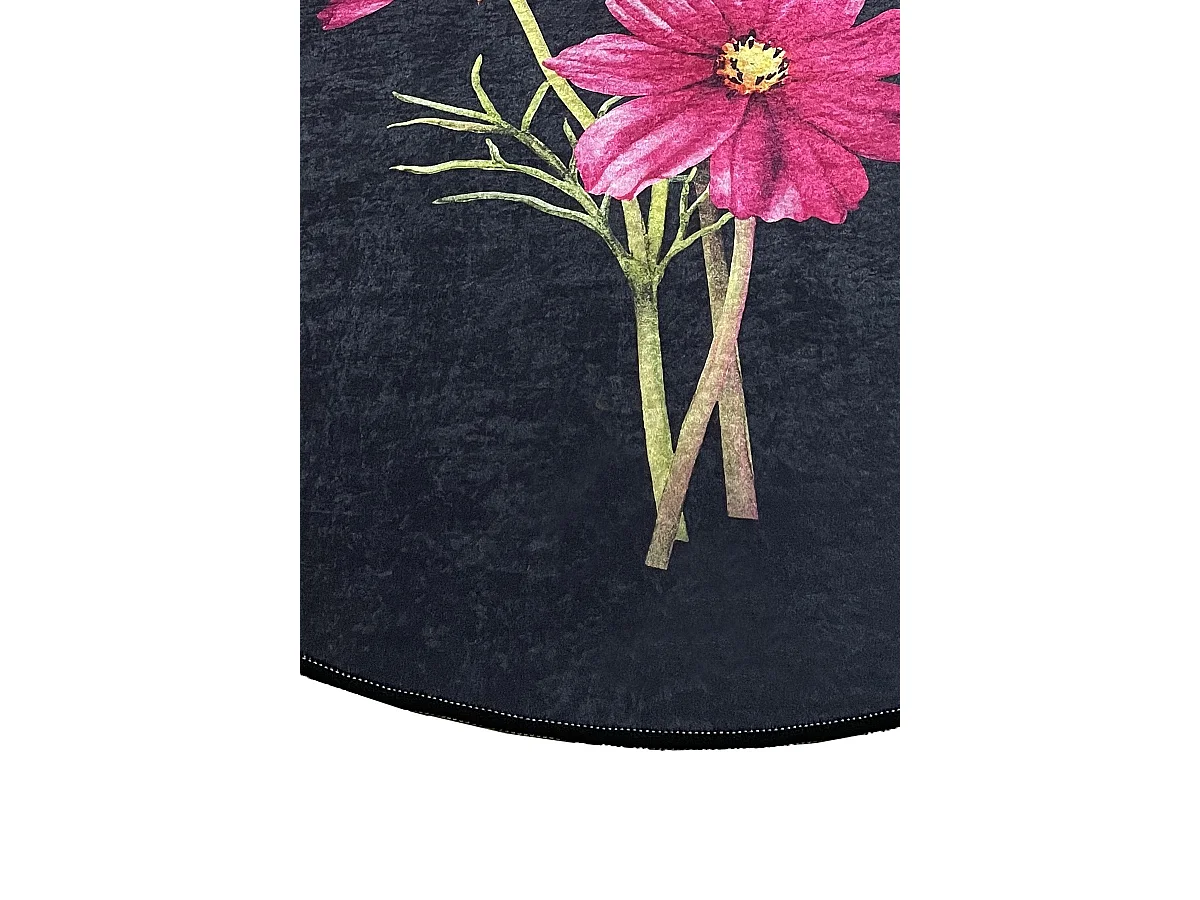 Alfombra de baño Sitivo Djt  verde rosa negro