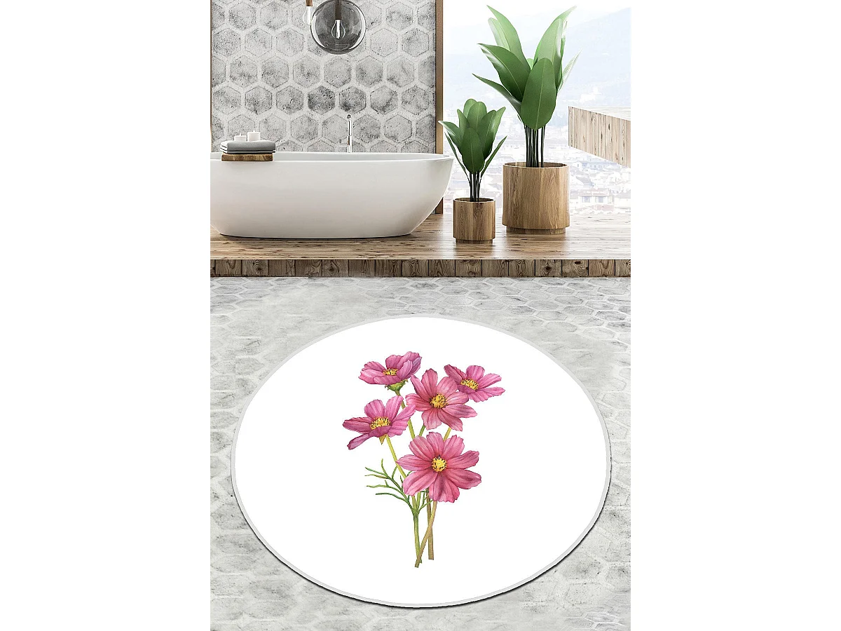 Alfombra de baño Sitivo Djt  blanco