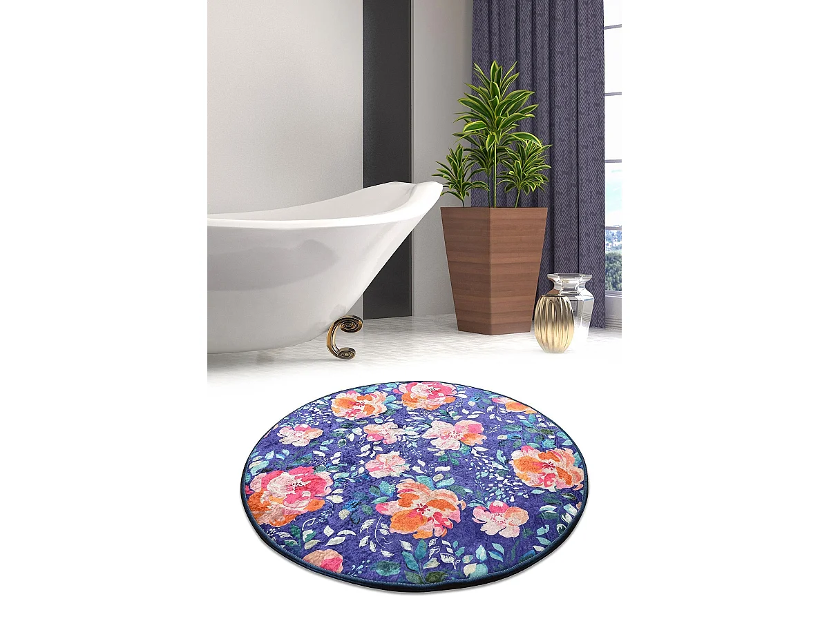 Alfombra de baño Flowers DJT multicolor