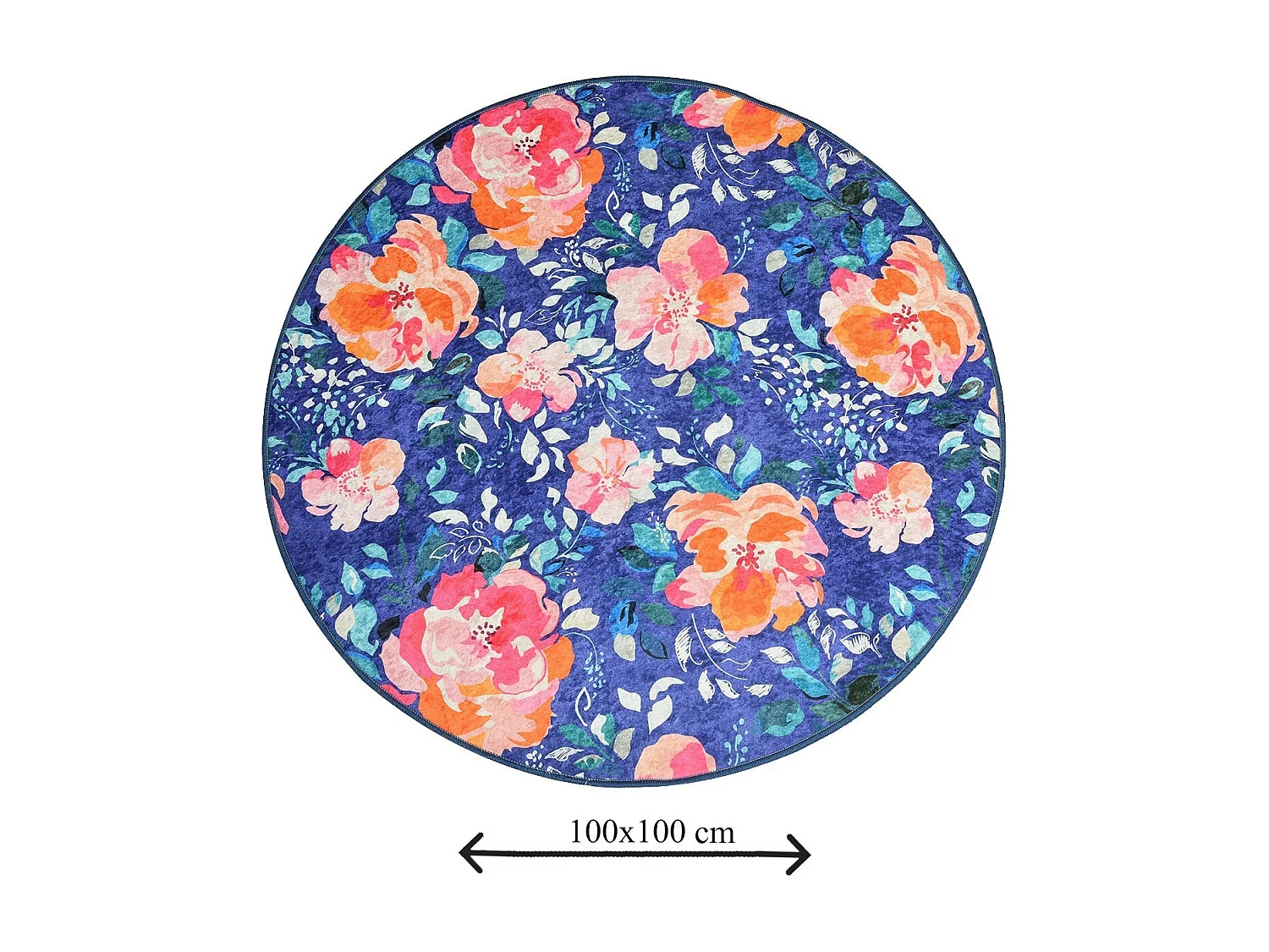 Alfombra de baño Flowers DJT multicolor