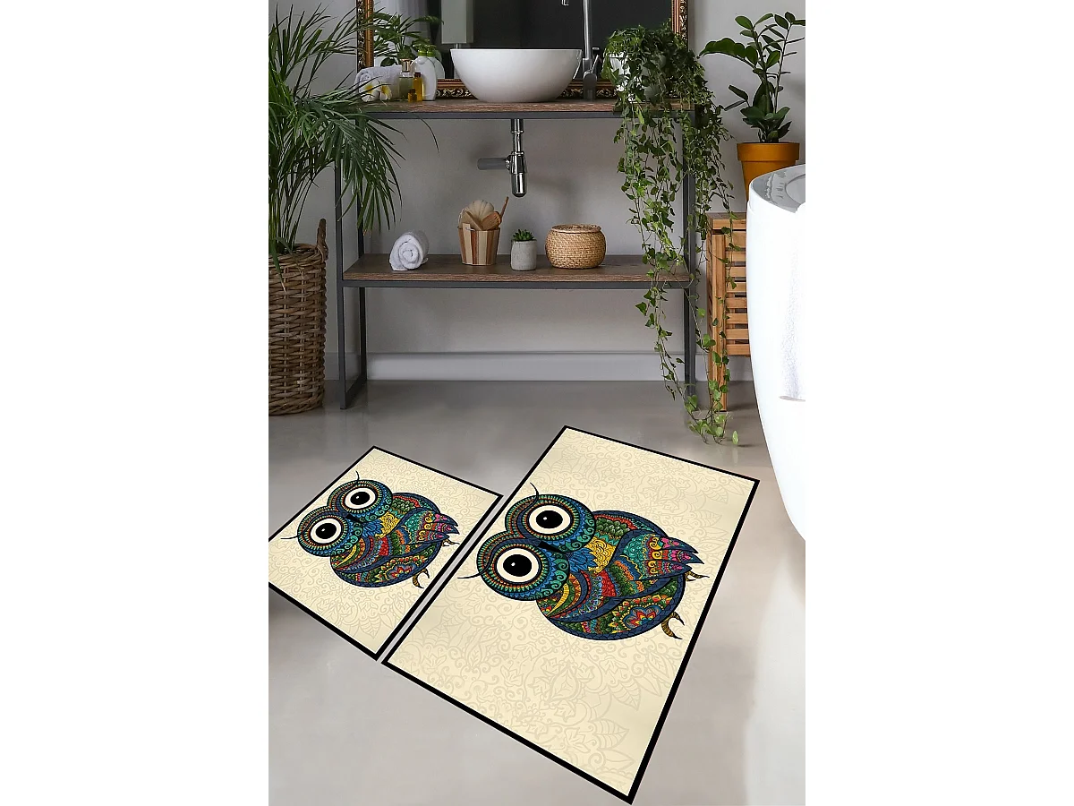 Alfombra de baño Set (2 piezas) Flyer multicolor