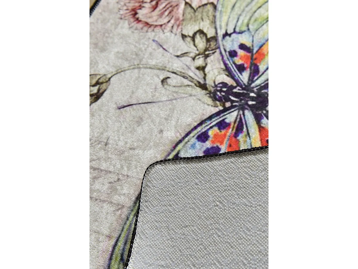 Alfombra de baño Set (2 piezas) Mariposa multicolor