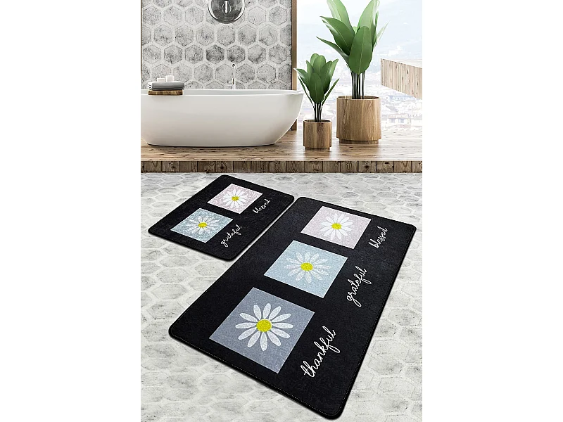 Alfombra de baño Set (2 piezas) Blessed Djt multicolor