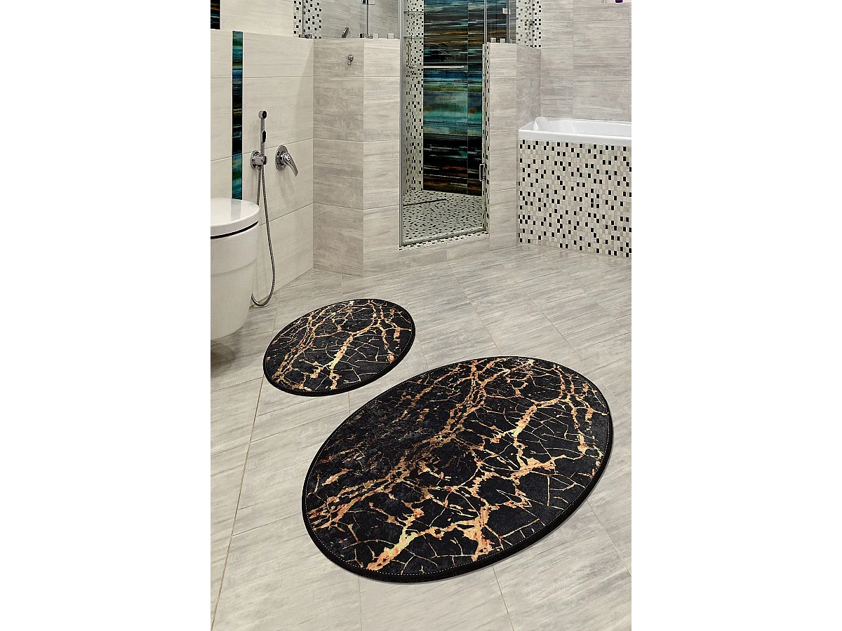 Alfombra de baño Set (2 piezas) Goldes multicolor