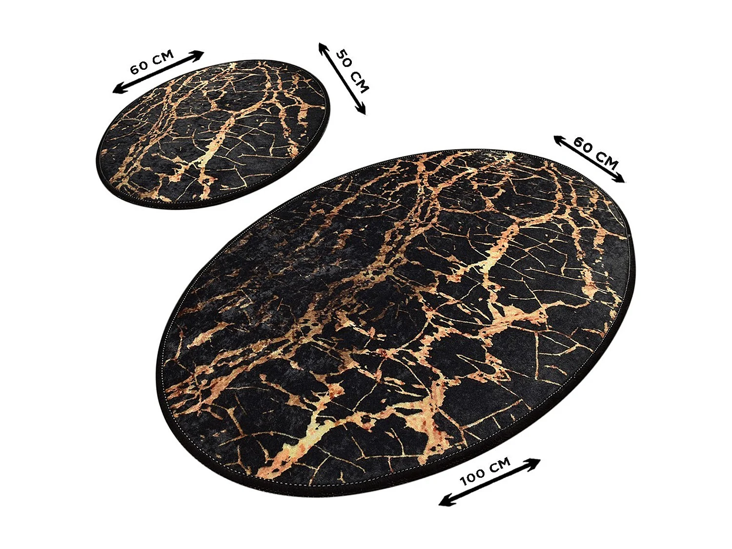 Alfombra de baño Set (2 piezas) Goldes multicolor