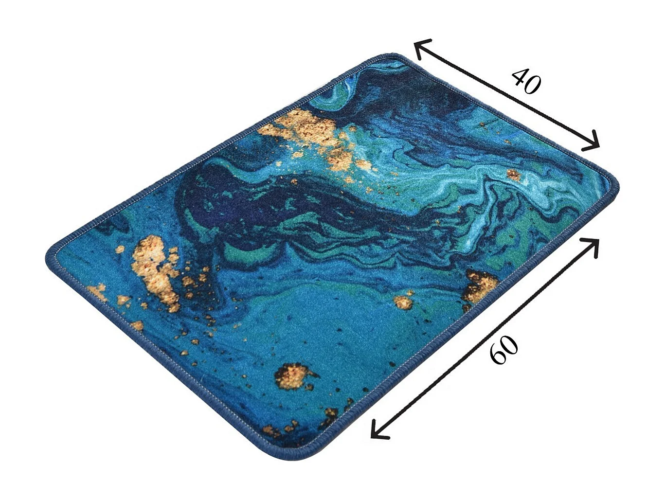 Alfombra de baño Marbling (40 X 60) multicolor