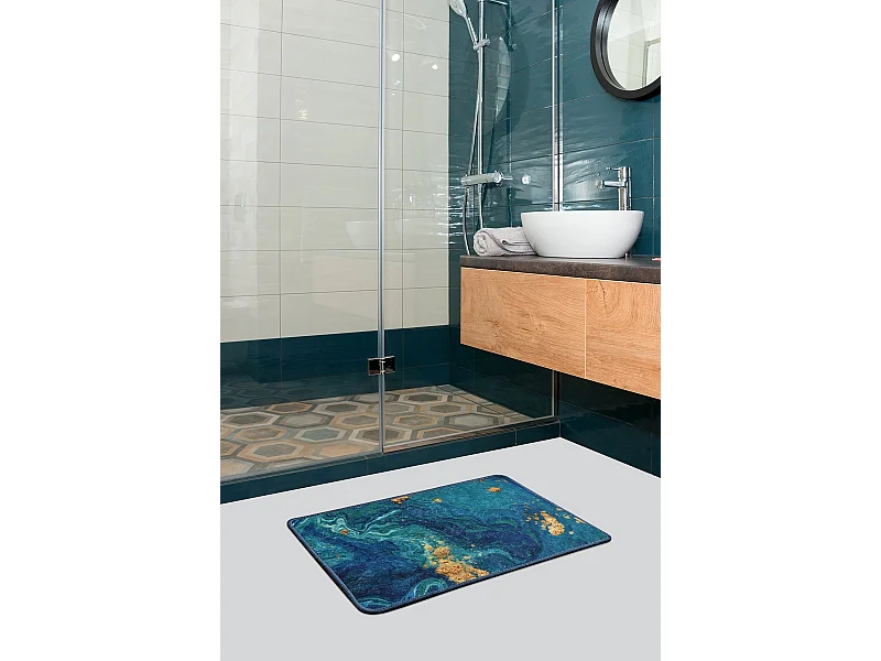 Alfombra de baño Marbling (40 X 60) multicolor