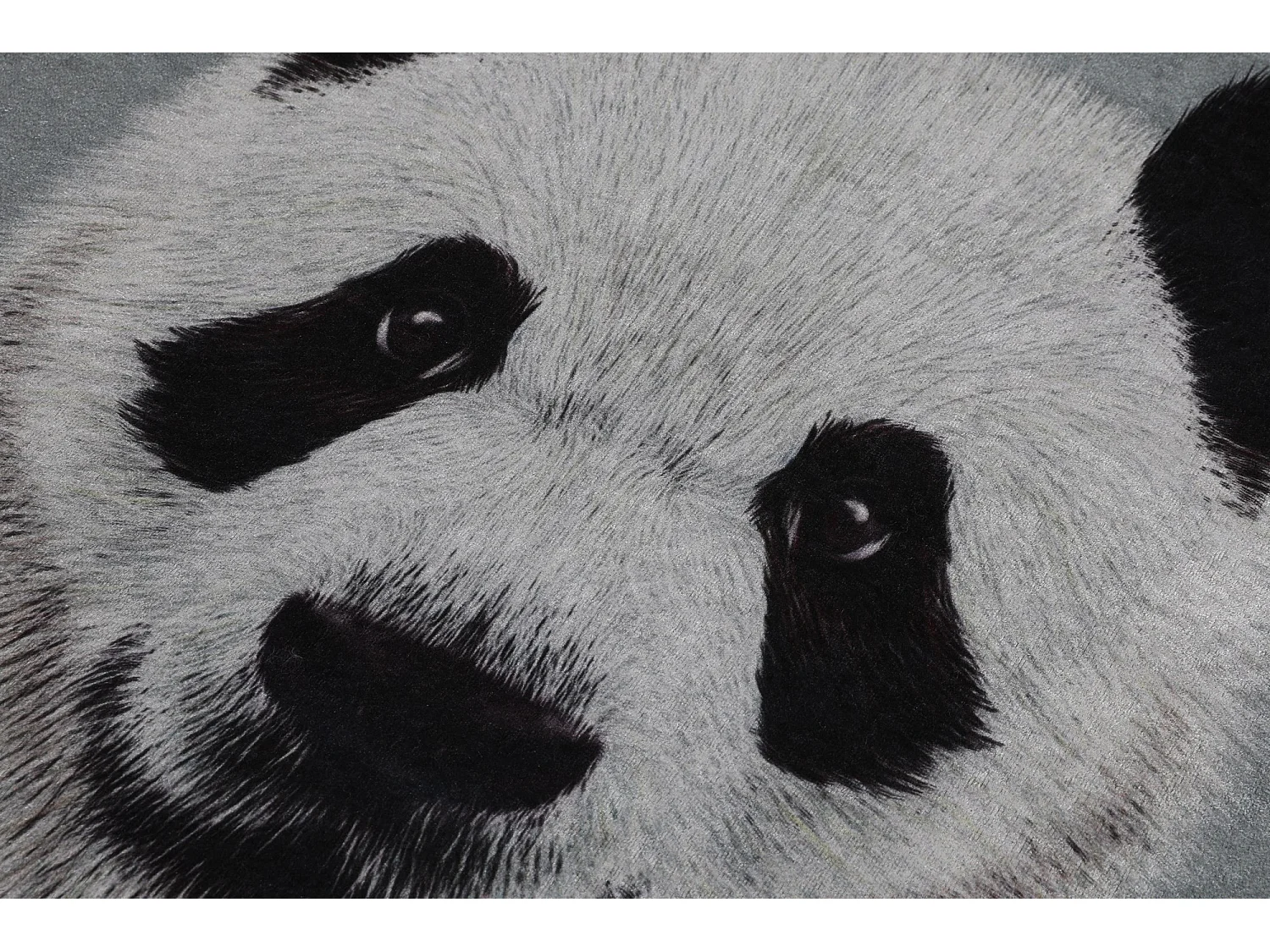 Alfombra de baño Set (2 piezas) Huge Panda DJT gris negro blanco