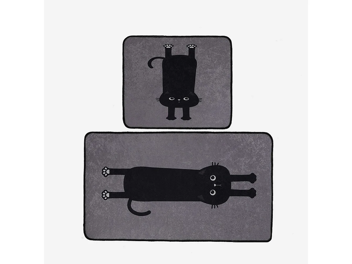 Set rutschfester Polyestermatte für das Badezimmer Comfort