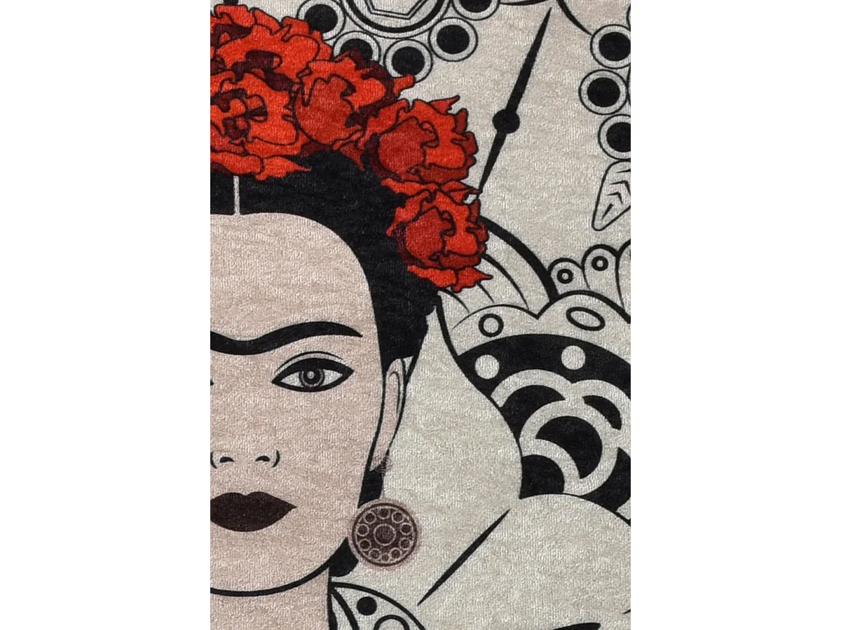 Alfombra de baño Frida Round (100) multicolor