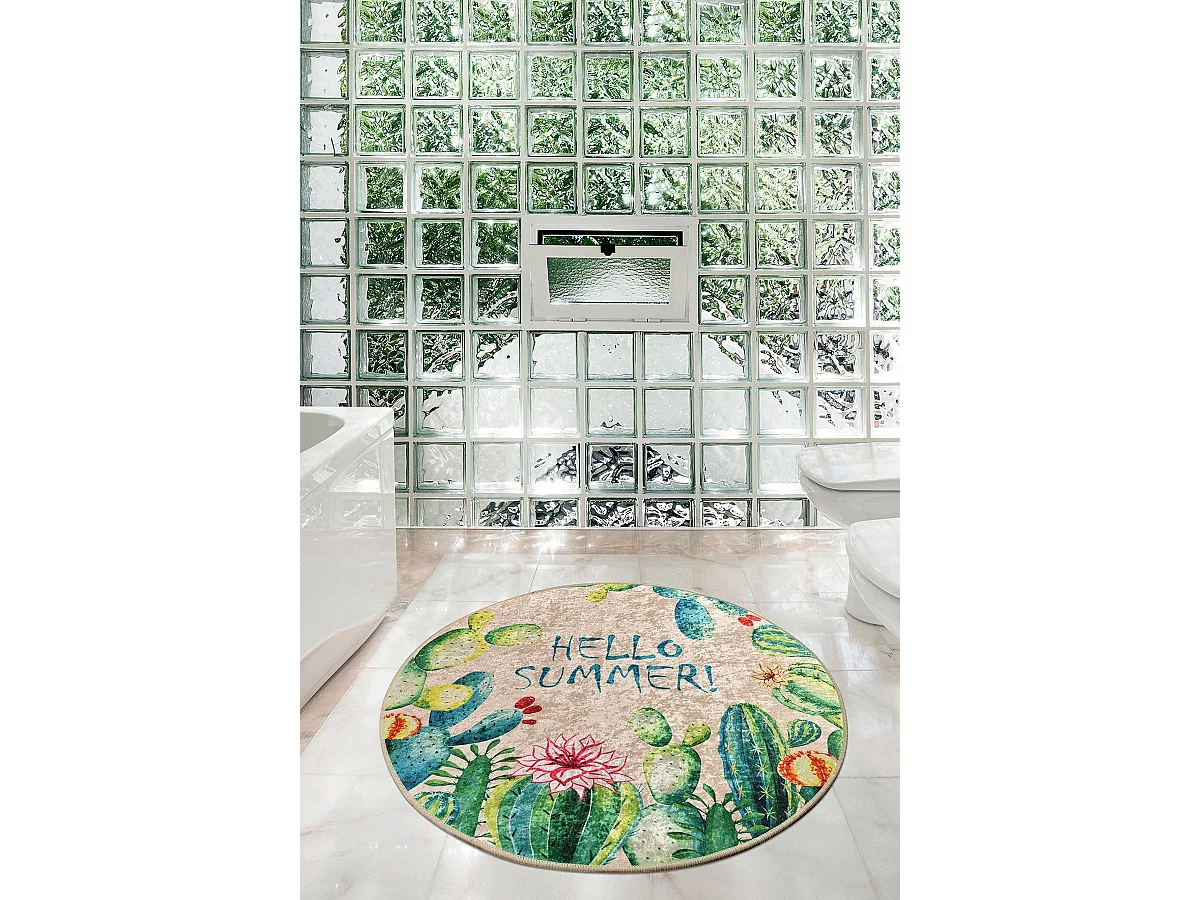 Alfombra de baño Hello Summer (140) multicolor