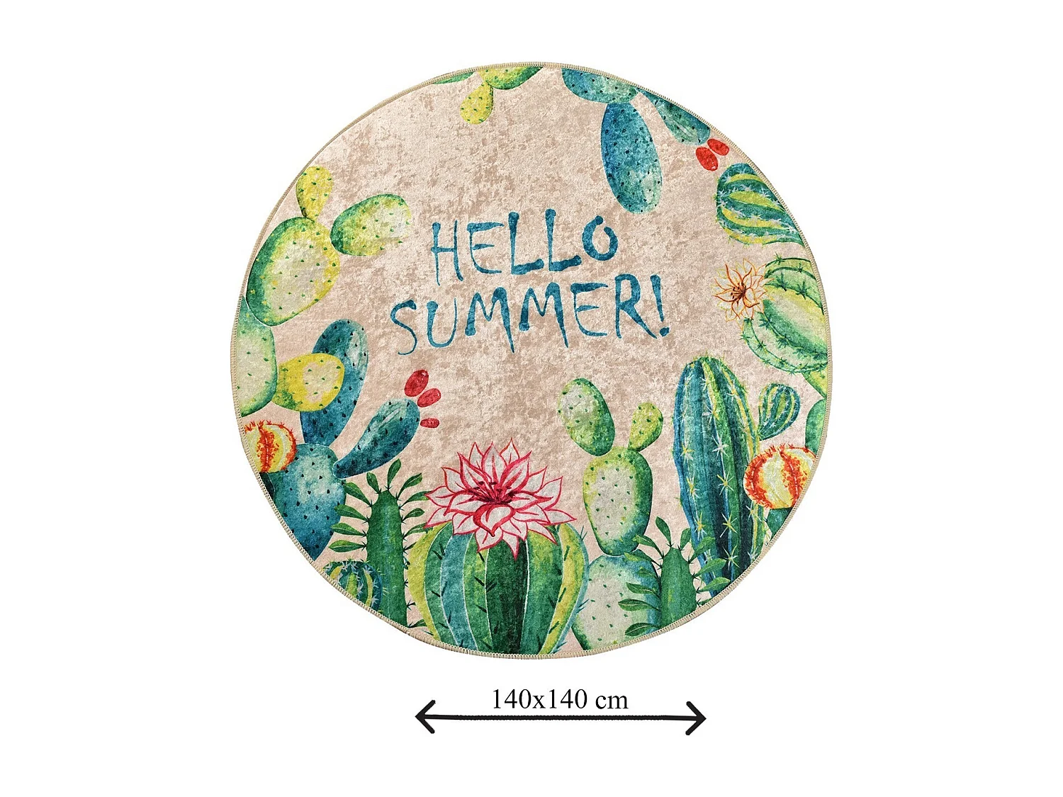 Alfombra de baño Hello Summer (140) multicolor