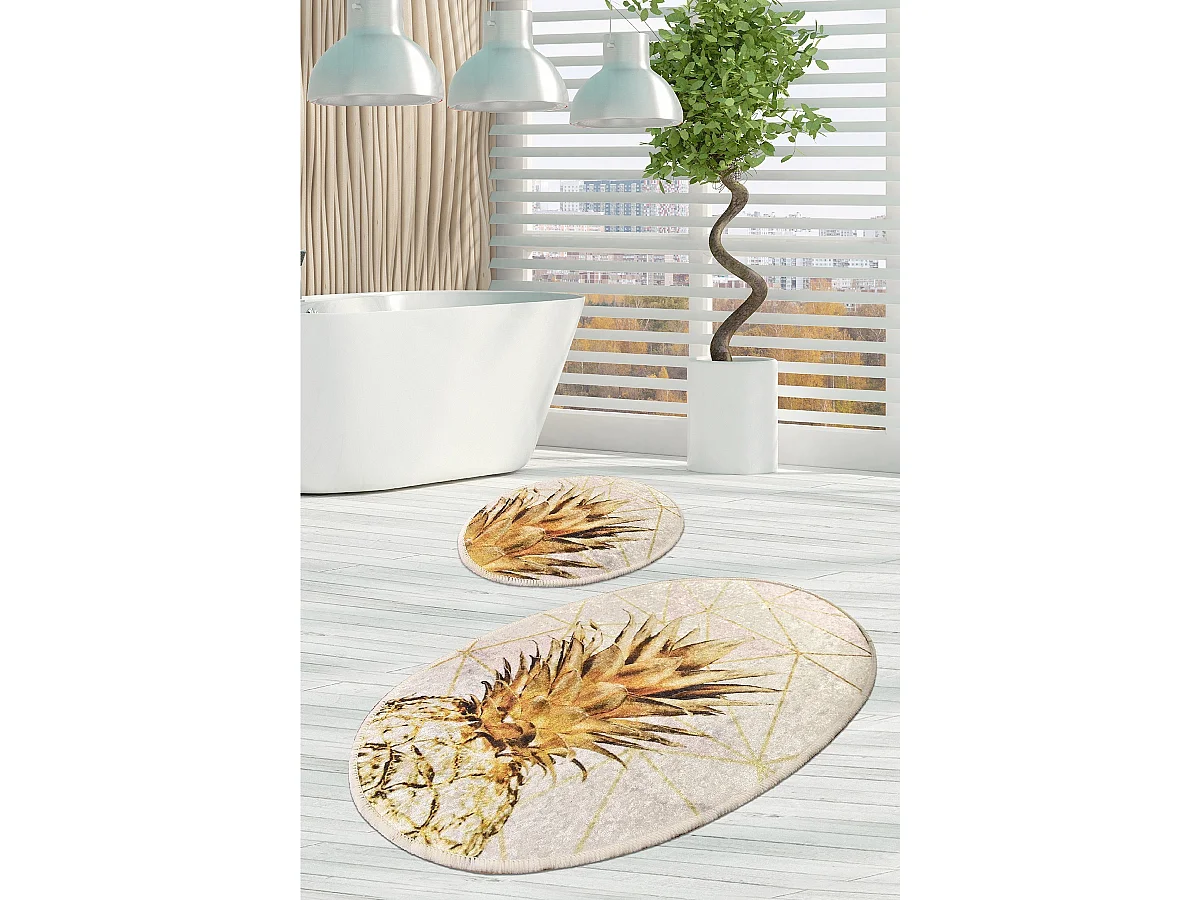 Alfombra de baño Set (2 piezas) Gold Pine multicolor