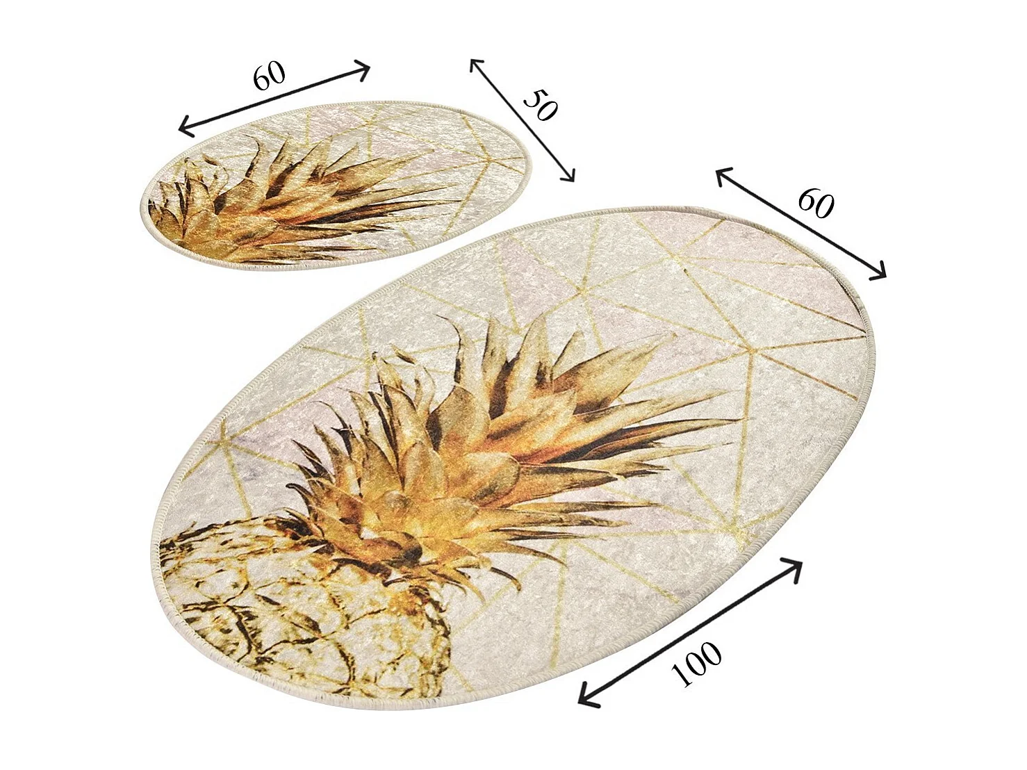 Alfombra de baño Set (2 piezas) Gold Pine multicolor