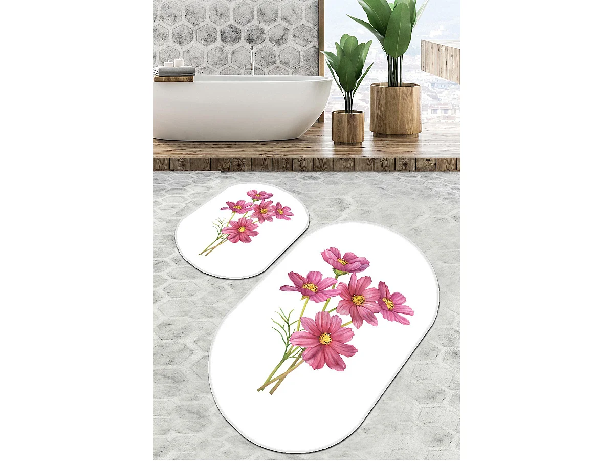 Alfombra de baño Set (2 piezas) Sitivo Djt  blanco