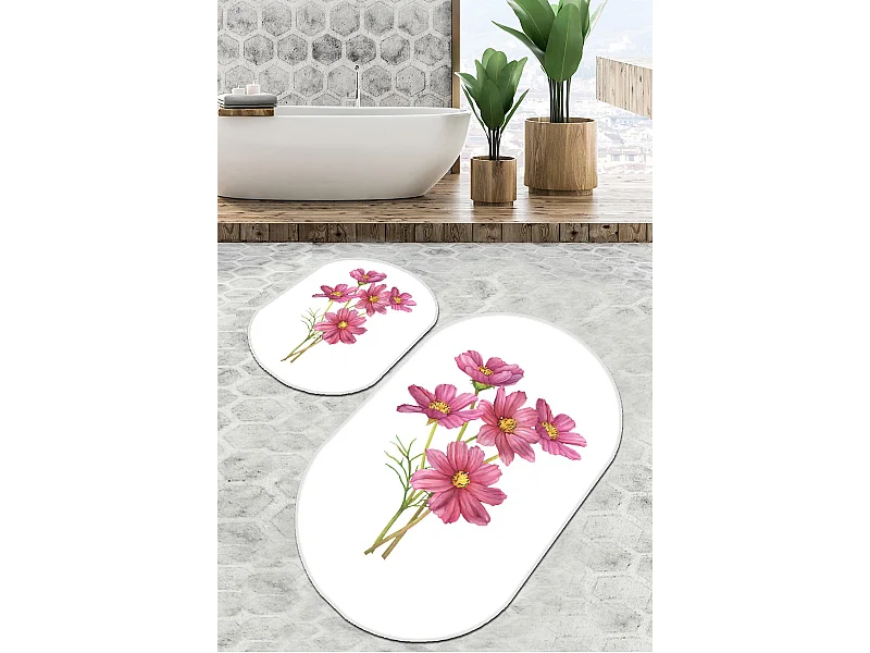 Alfombra de baño Set (2 piezas) Sitivo Djt  blanco