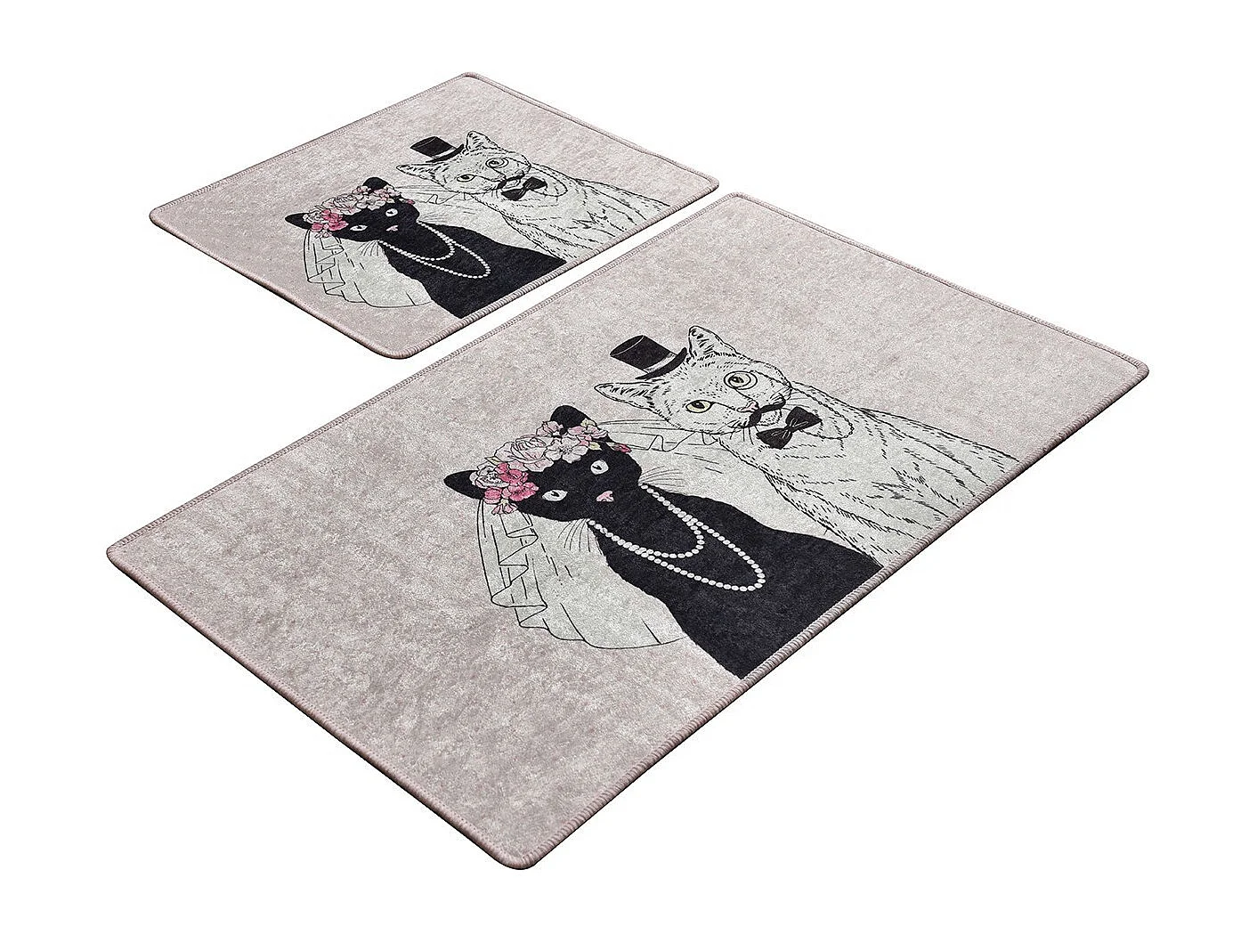 Alfombra de baño Set (2 piezas) Wedding multicolor