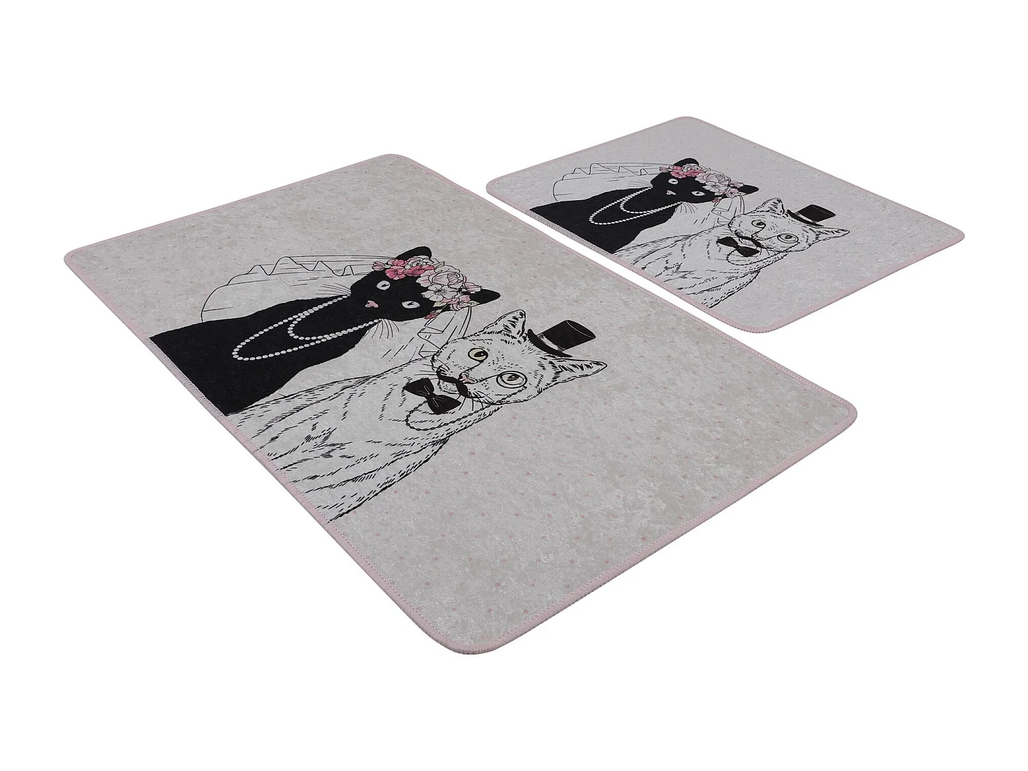 Alfombra de baño Set (2 piezas) Wedding multicolor