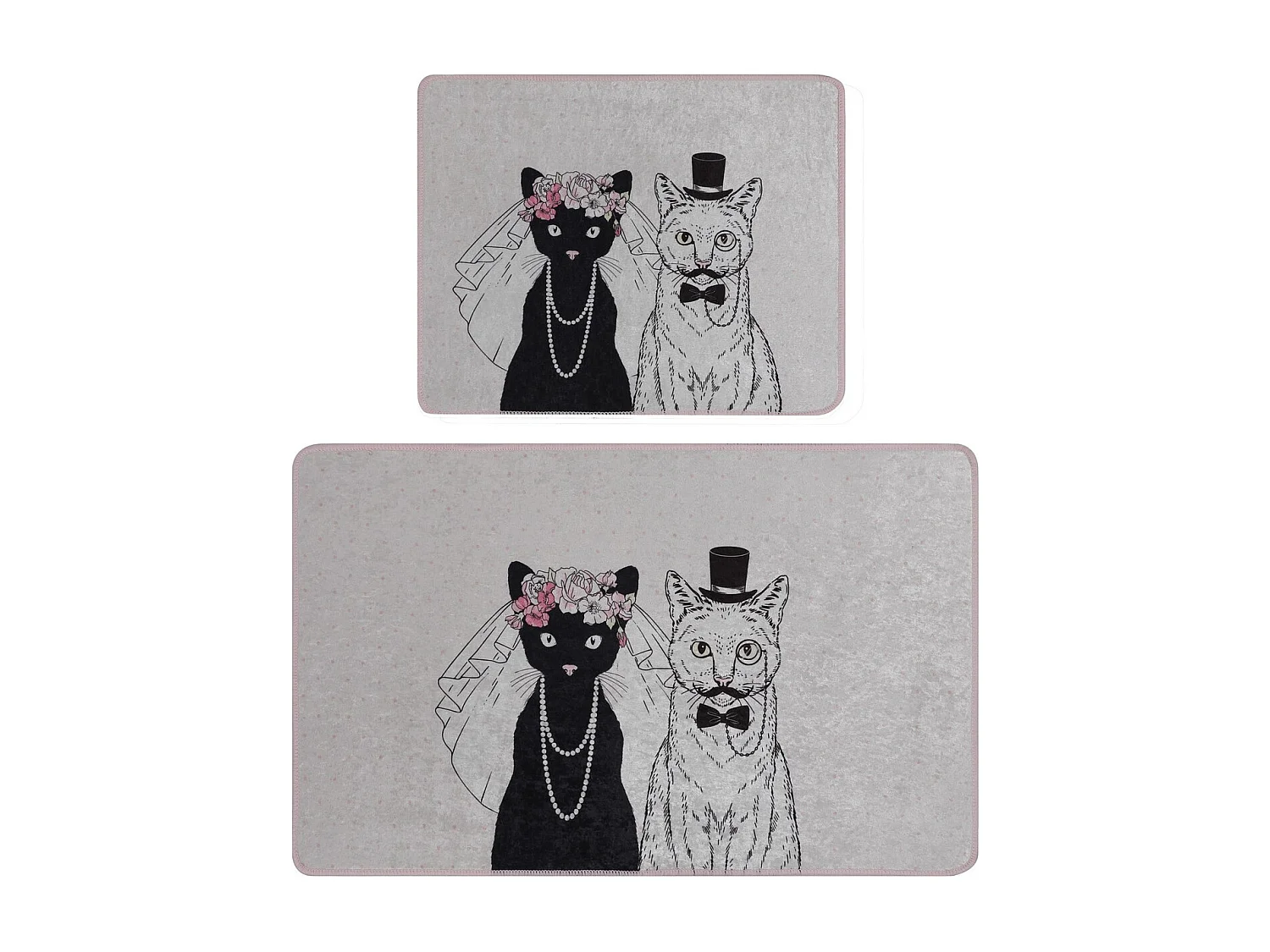Alfombra de baño Set (2 piezas) Wedding multicolor