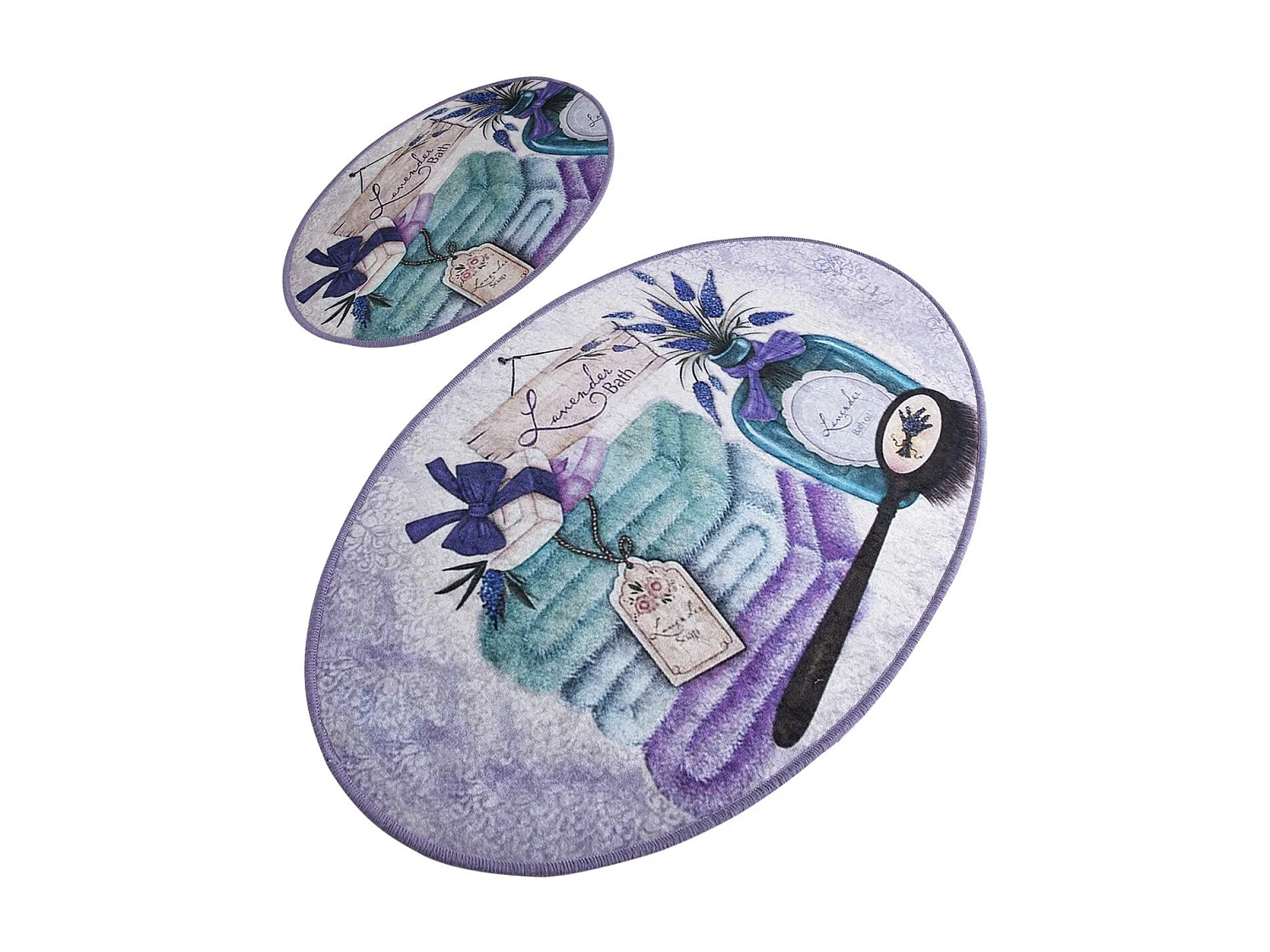 Alfombra de baño Set (2 piezas) Lavanta DJT multicolor