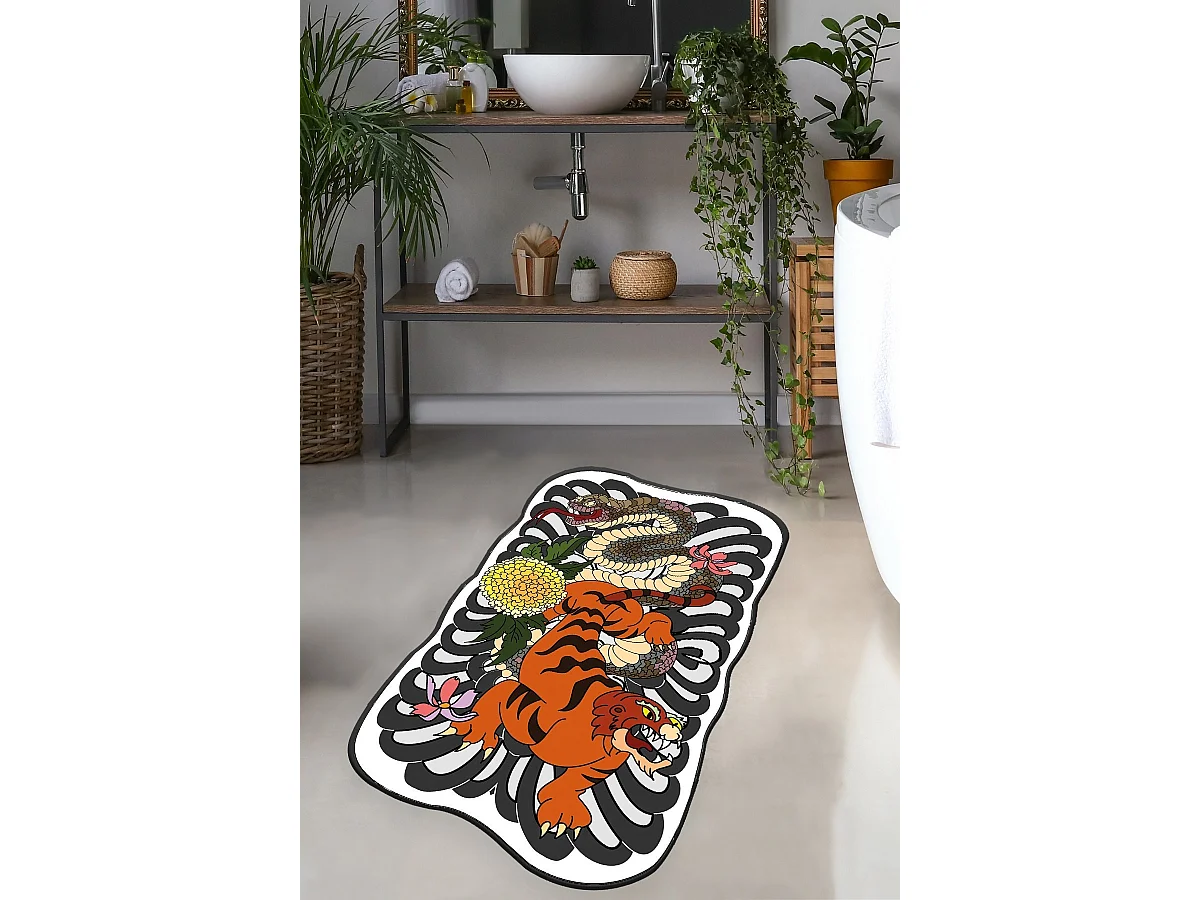 Alfombra de baño Wild Animals multicolor