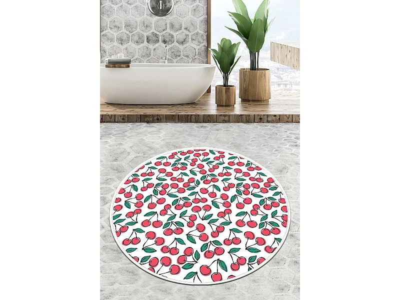 Alfombra de baño Ciliegia Circle Djt 140 multicolor