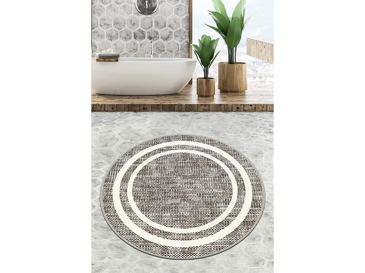 Alfombra de baño Formica Circle Djt 200 multicolor