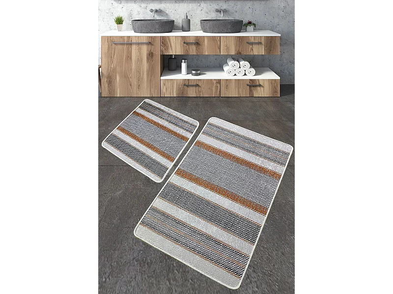 Alfombra de baño Set (2 piezas) Benver multicolor