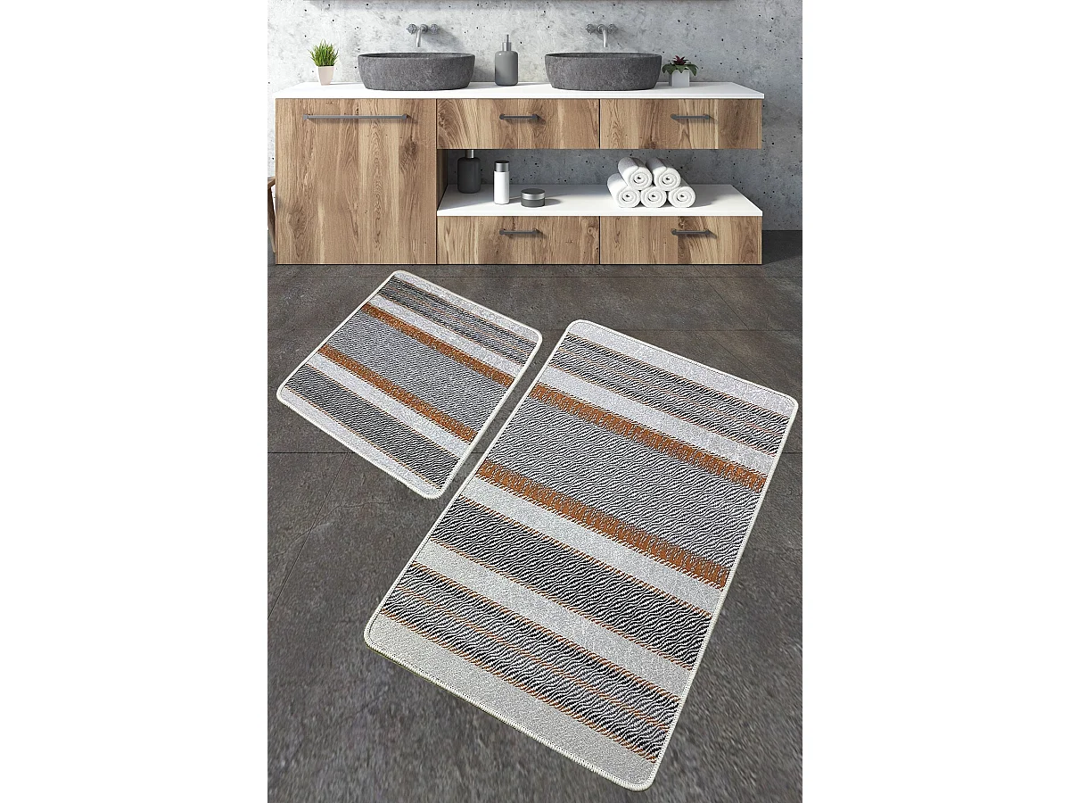 Alfombra de baño Set (2 piezas) Benver multicolor