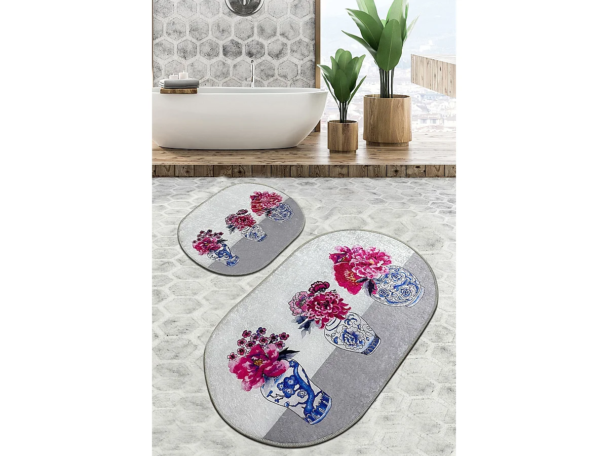 Alfombra de baño Set (2 piezas) Joseph Djt multicolor