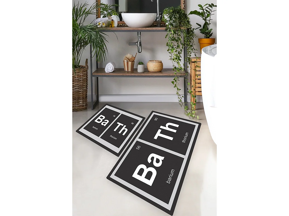 Alfombra de baño Set (2 piezas) Barium multicolor