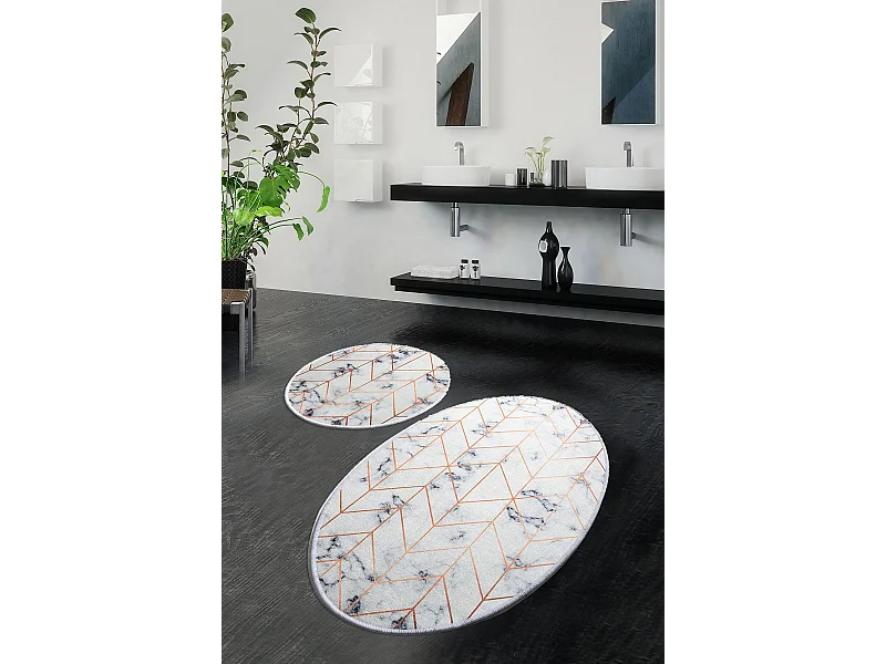 Alfombra de baño Set (2 piezas) Morea DJT multicolor