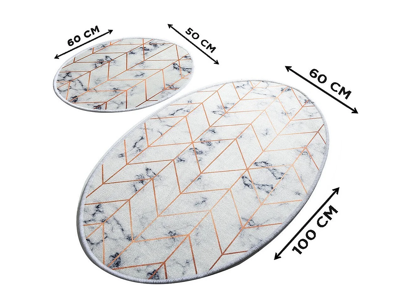 Alfombra de baño Set (2 piezas) Morea DJT multicolor