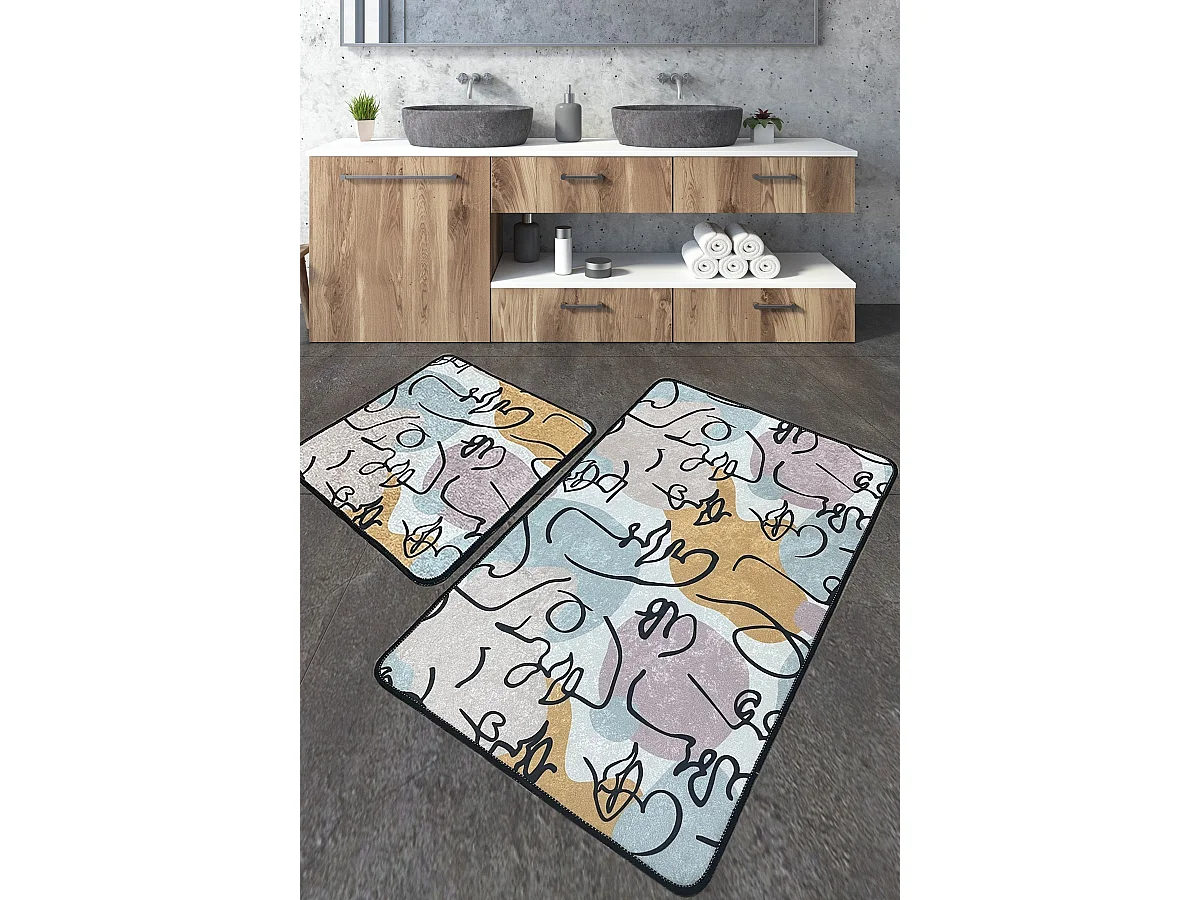 Alfombra de baño Set (2 piezas) Centum  multicolor