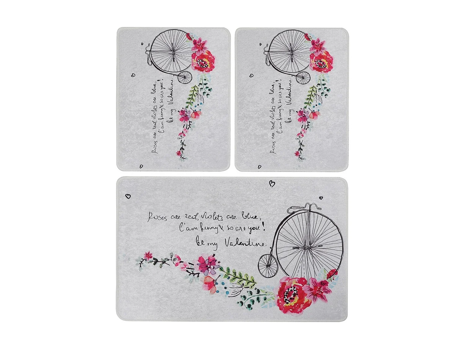 Alfombra de baño Set (3 piezas) Monowheel multicolor