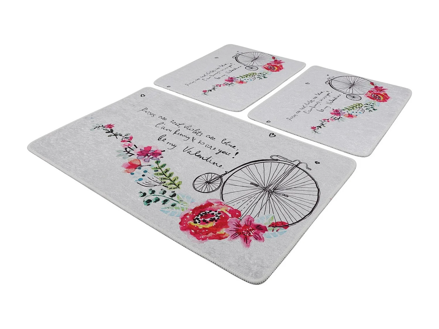 Alfombra de baño Set (3 piezas) Monowheel multicolor