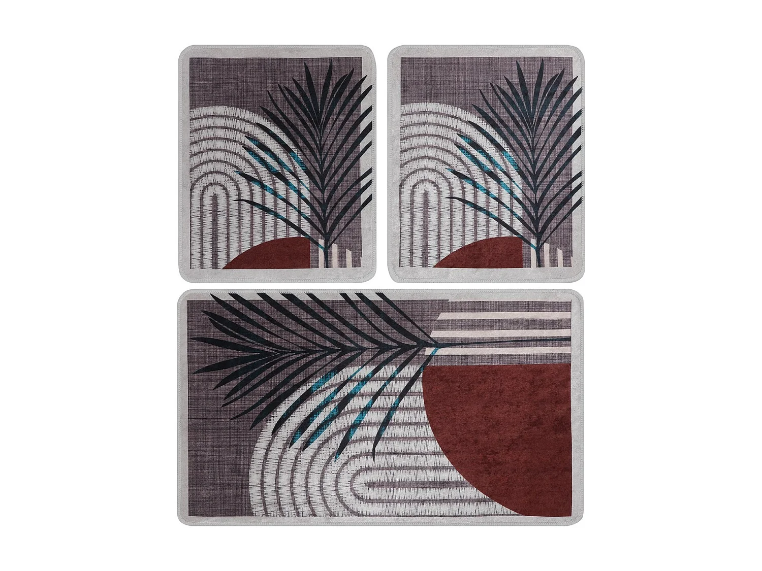 Alfombra de baño Set (3 piezas) Morillo multicolor