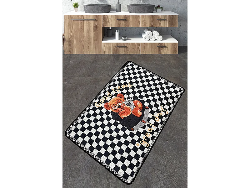 Alfombra de baño Newspaper multicolor