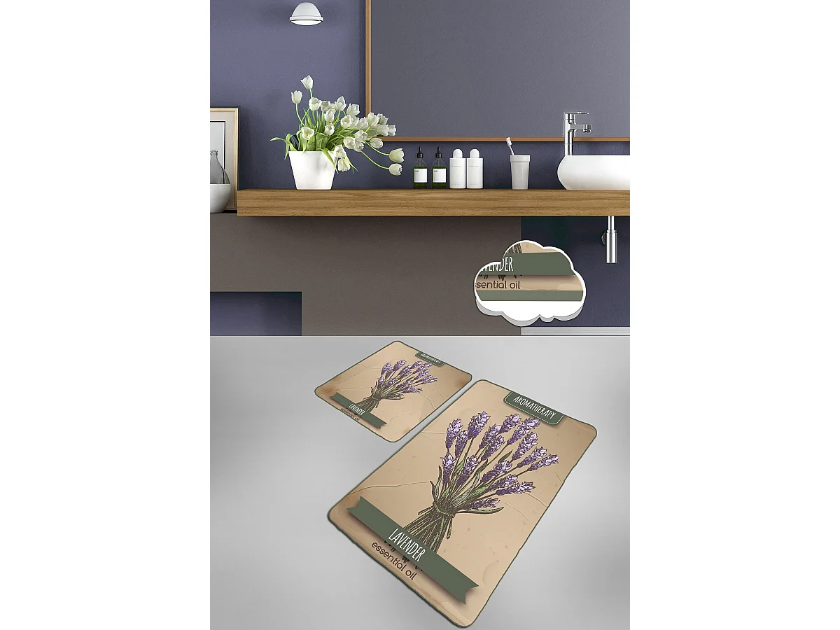 Alfombra de baño Set (2 piezas) Smell multicolor