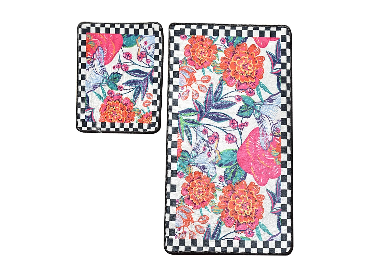 Alfombra de baño Set (2 piezas) Flori multicolor