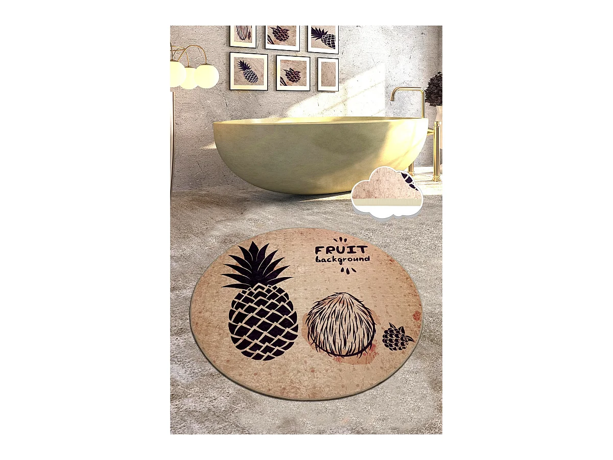 Alfombra de baño Ecuador (120 cm) multicolor