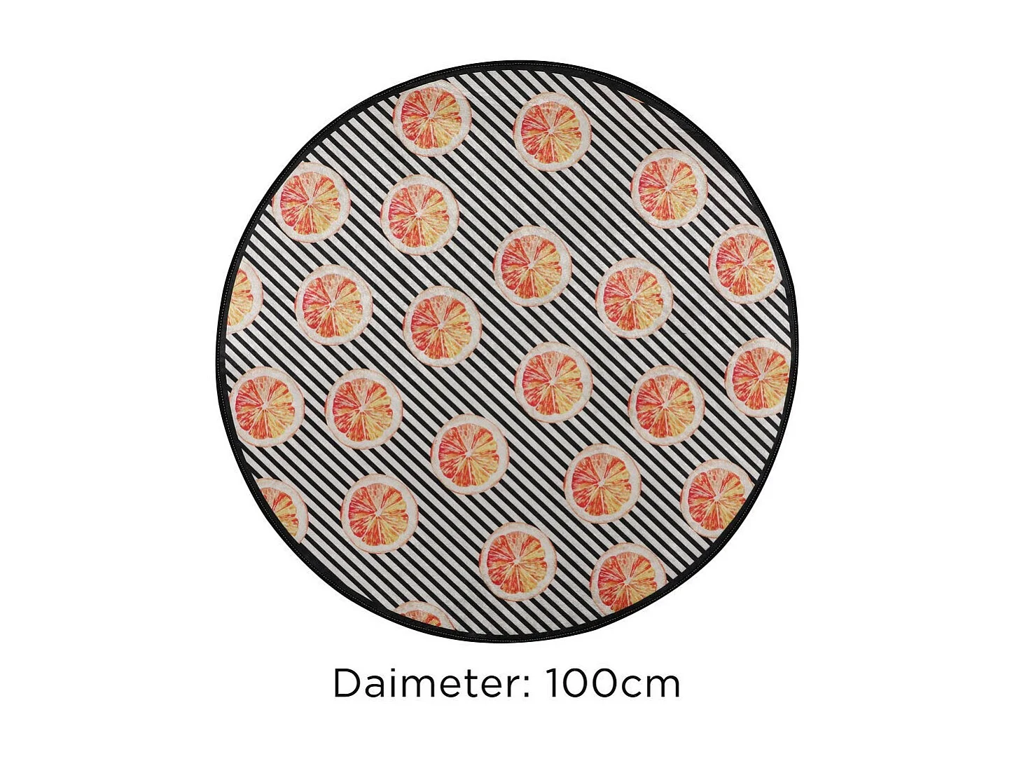 Alfombra de baño Tranche Circle Djt 100 multicolor