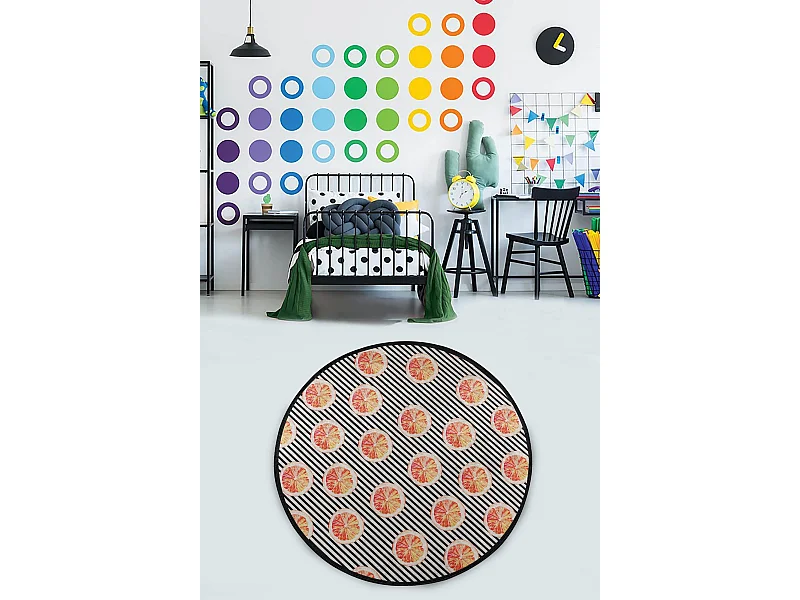 Alfombra de baño Tranche Circle Djt 100 multicolor