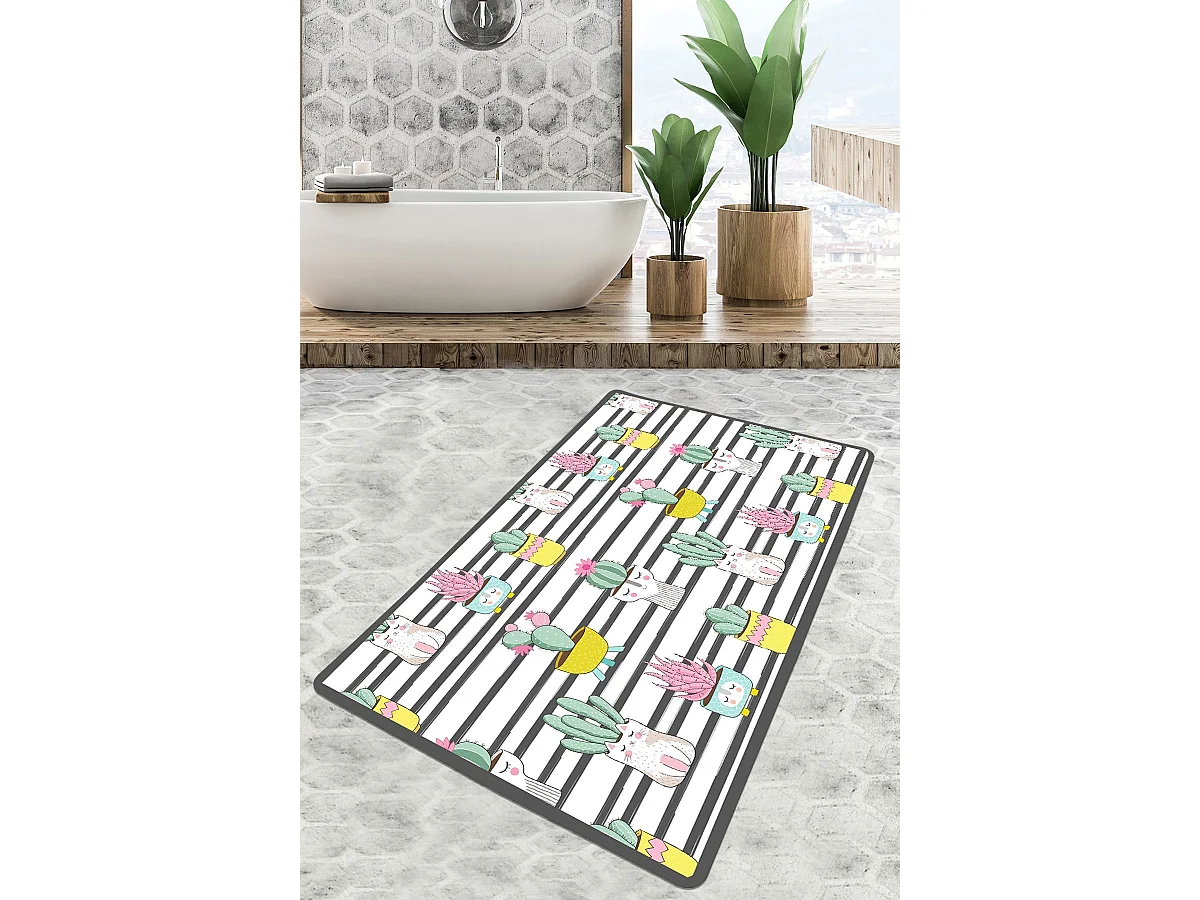 Alfombra de baño Catinus Cactus Djt 80x100 multicolor