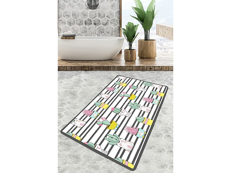 Alfombra de baño Catinus Cactus Djt 80x100 multicolor