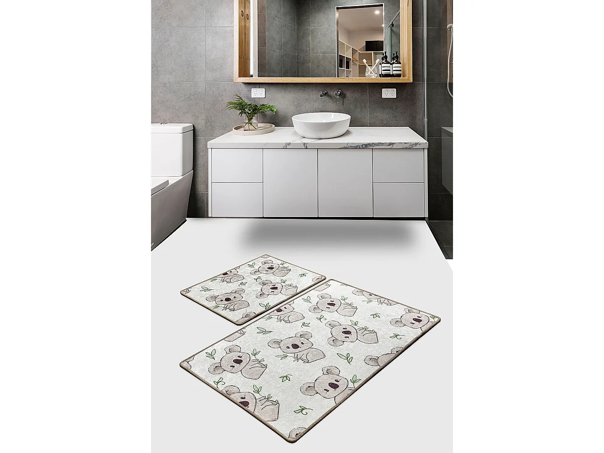 Alfombra de baño Set (2 piezas) Koala  multicolor